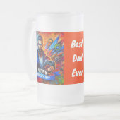 ハッピーファーザーズデイダディーゲーマー | フロストグラスビールジョッキ (正面左)