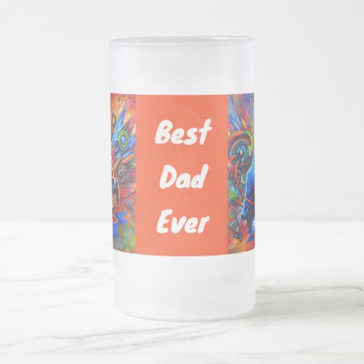 ハッピーファーザーズデイダディーゲーマー | フロストグラスビールジョッキ (中央)