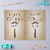ハッピーファーザーズデイティッシュペーパー 薄葉紙 (クラフト)