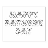 ハッピーファーザーズデイネクタイフォントタイウッドアートスタンプ ラバースタンプ (インプリント)