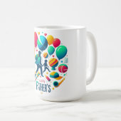 ハッピーファーザーズデイバルーンお祝い コーヒーマグカップ (正面右)