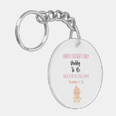 ハッピーファーザーズデイパパがキーチェーンになる キーホルダー (正面左)