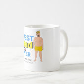 ハッピーファーザーズデイパパボディーギフト コーヒーマグカップ (正面右)