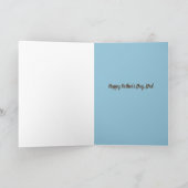 ハッピーファーザーズデイパパリバーロックアウトドア自然 カード (内部)