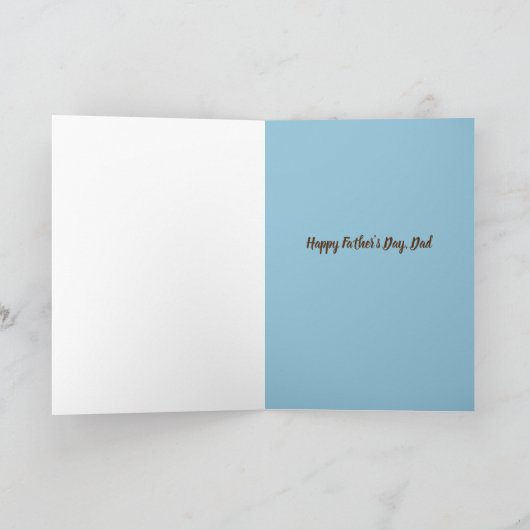 ハッピーファーザーズデイパパリバーロックアウトドア自然 カード (内部)