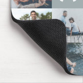 ハッピーファーザーズデイパパ数々のフォトグリッド マウスパッド (コーナー)