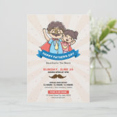 ハッピーファーザーズデイパーティの招待状 招待状 (スタンド正面)