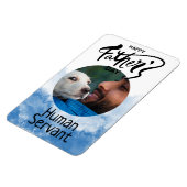 ハッピーファーザーズデイヒューマンカスタムサーバブルー マグネット (左側)