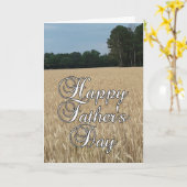 ハッピーファーザーズデイフィールド&スカイカード カード (黄色い花)