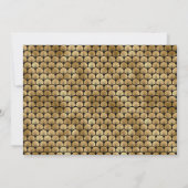 ハッピーファーザーズデイブラック&金ゴールドアールデコ カード (裏面)