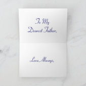 ハッピーファーザーズデイブルーバラ カード (内部)