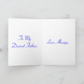 ハッピーファーザーズデイブルーバラI カード (内部)