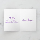 ハッピーファーザーズデイブルーパープルバラI カード (内部)