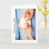 ハッピーファーザーズデイベビー足 カード (黄色い花)