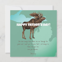 ハッピーファーザーズデイミシガンムース 招待状