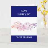 ハッピーファーザーズデイミュージシャン音楽 カード (黄色い花)