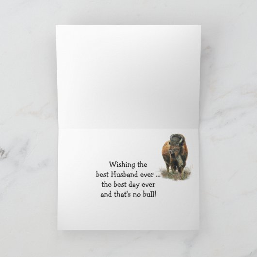 ハッピーファーザーズデイ夫バッファローバイソン カード (内部)