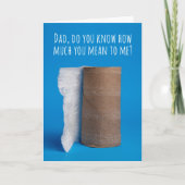 ハッピーファーザーズデイ最後の一枚のトイレ紙 シーズンカード (正面)