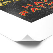 ハッピーファーザーズデイ重い機器ビルダーパパ フォトプリント            (角)