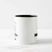 ハッピーファーザーズデイ魚釣りオンレイク ツートーンマグカップ (中央)