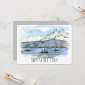 ハッピーファーザーズデイ魚釣りレイクラブユーパパ カード (正面/裏面インサイチュ)