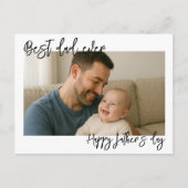 ハッピーファーザーズデー写真 | カスタムDad Ever シーズンポストカード (正面)