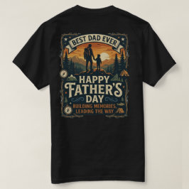 ハッピーファーザーズデー ベストダッドTシャツ | ハイキング キャンプ Tシャツ