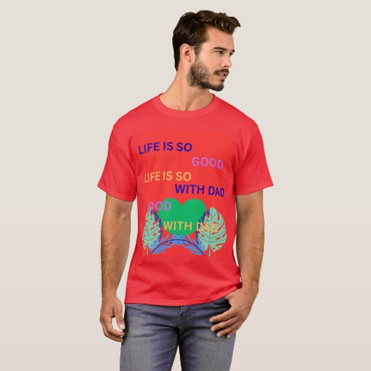 ハッピーファーザーズデー Tシャツ (正面フル)