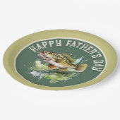 ハッピーファーザーズパーティー魚 ペーパープレート (アングル)
