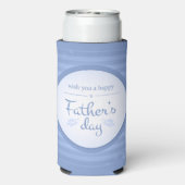 ハッピーファーザーズ文字ブルー スリム缶クーラー (Seltzer裏面)