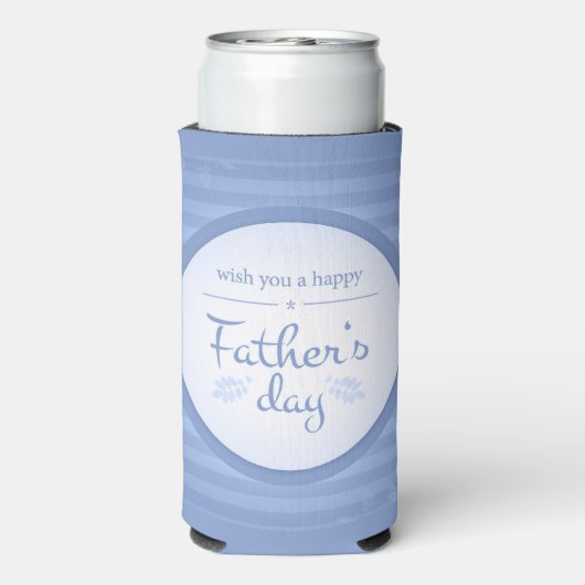 ハッピーファーザーズ文字ブルー スリム缶クーラー (Seltzer裏面)