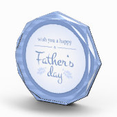 ハッピーファーザーズ文字ブルー フォトブロック (右)