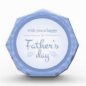 ハッピーファーザーズ文字ブルー フォトブロック (正面)