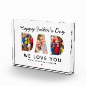 ハッピーファーザーズ日パパカスタムコラージュ フォトブロック (右)