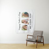 ハッピーファーザーズ日パパカスタムフォトコラージュ タペストリー (インサイチュ)