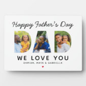 ハッピーファーザーズ日パパカスタムフォトコラージュ フォトプラーク (正面)