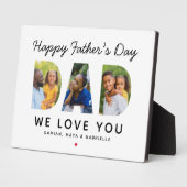 ハッピーファーザーズ日パパカスタムフォトコラージュ フォトプラーク (側面)