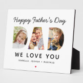 ハッピーファーザーズ日パパカスタムフォトコラージュ フォトプラーク (側面)