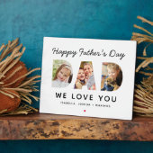 ハッピーファーザーズ日パパカスタムフォトコラージュ フォトプラーク (側面)