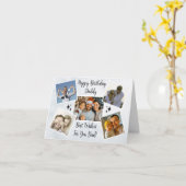 ハッピーファーザーズ日パパカスタム5フォトコラージュクール カード (黄色い花)