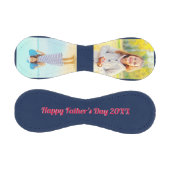 ハッピーファーザーズ日レトロタイポグラフィ2フォトブルー 野球ボール (パネル)