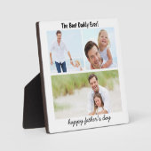 ハッピーファーザーズ日， 3枚の写真コラージュトレンディー休日 フォトプラーク (正面)