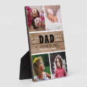 ハッピーファーザーズ最高のデーパパ4 Photo Collage Wood フォトプラーク (側面)