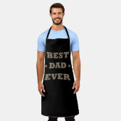 ハッピーファーザーズ最高のデーパパ エプロン (着用した状態)