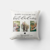 ハッピーファーザーズ最高のデーパパEver 3 Photo Collage クッション (正面)