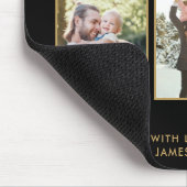 ハッピーファーザーズ最高のデーパパEver 3 Photo Collage マウスパッド (コーナー)