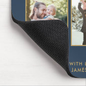 ハッピーファーザーズ最高のデーパパEver 3 Photo Collage マウスパッド (コーナー)