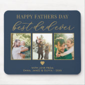 ハッピーファーザーズ最高のデーパパEver 3 Photo Collage マウスパッド (正面)