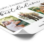 ハッピーファーザーズ最高のデーパパEver 4 Photo Collage ポスター (角)