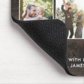 ハッピーファーザーズ最高のデーパパEver 4 Photo Collage マウスパッド (コーナー)